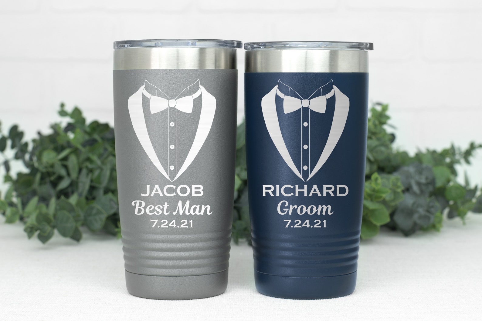 Best Man Gift Personalized Tumbler Groomsman Tumbler Usher Etsy