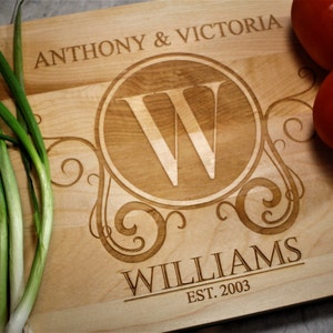 Custom Cutting Board - Wedding Gift - Anniversary - Gift for the Couple - Wooden Cutting Board - Personalized Kitchen - Personalized Decor