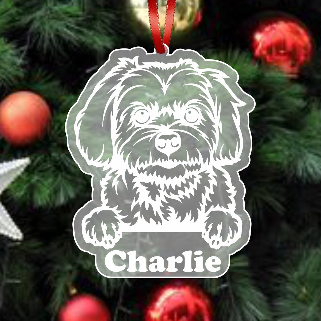 Maltese Ornament Maltese Christmas Tree Ornament Custom Pet Etsy