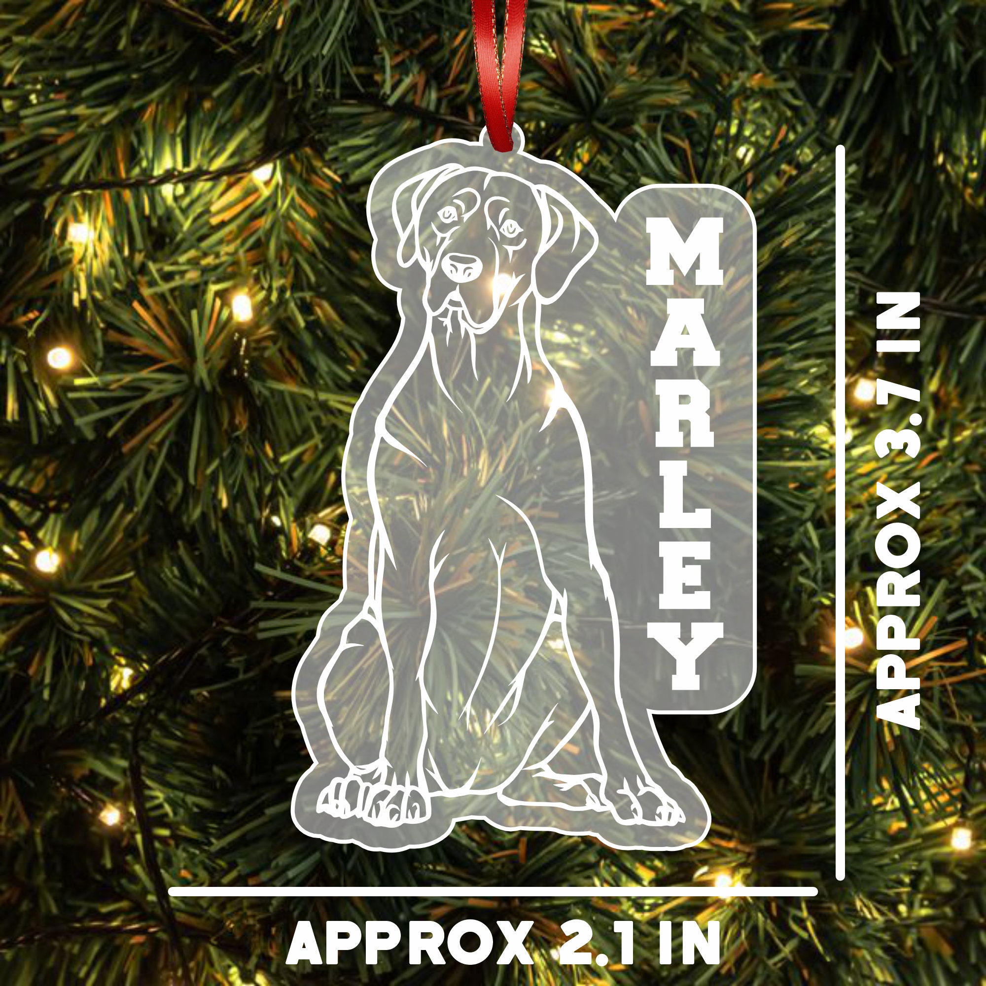 Great Dane Ornament Great Dane Christmas Tree Ornament - Etsy