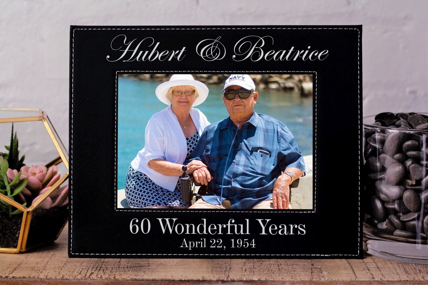 60th Anniversary Gift Engraved Frame Anniversary | Etsy