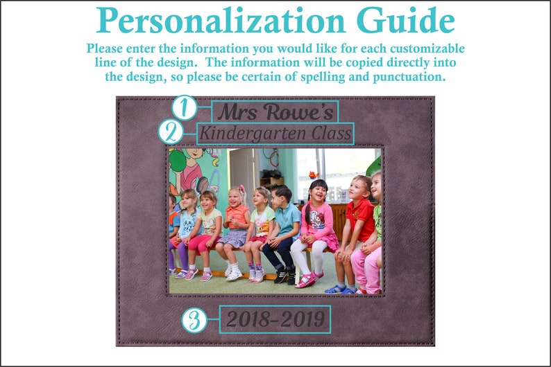 Class Photo Frame Professor Gift Teacher Teacher Thank You Teacher Gifts Class of Teacher Appreciation Class Photo Gift for Teachers