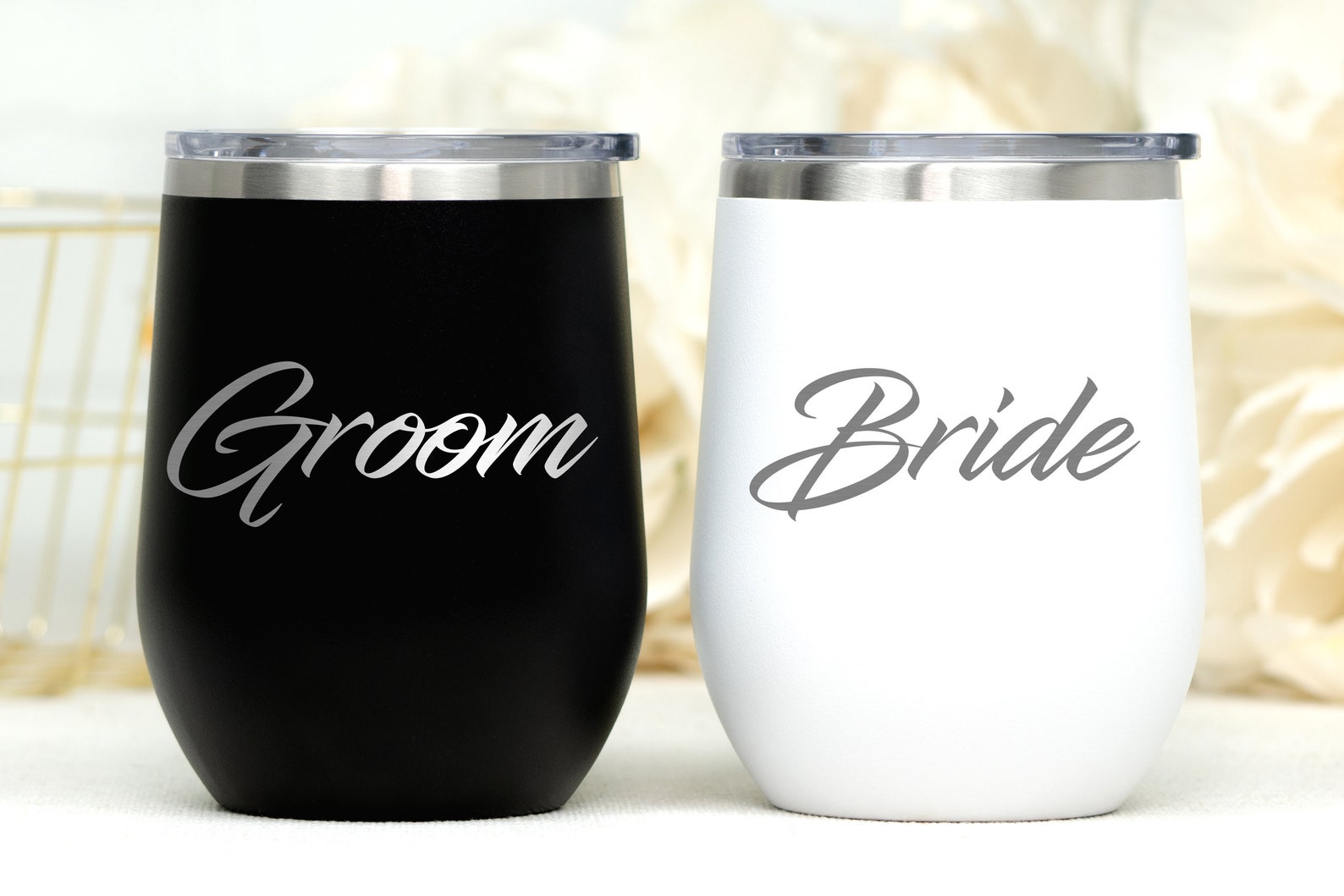 Bride and Groom Tumbler Wedding Gift for the Couple - Etsy