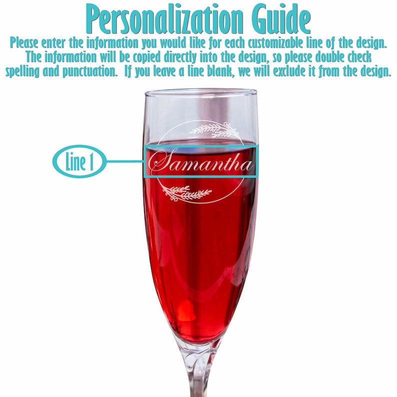 Bridesmaid Champagne Flutes – Personalized Wedding Party Glasses – Custom Bridal Party Gift for Getting Ready Design 7