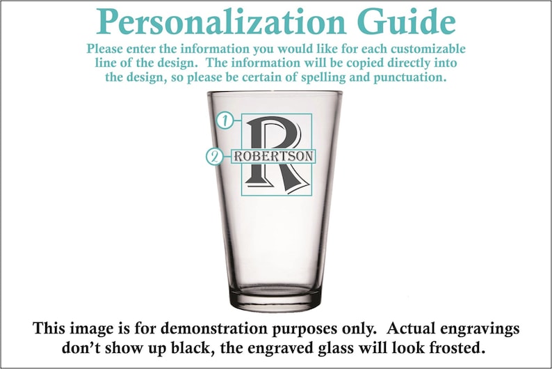 Personalized Glasses Groomsman Husband Custom Pint Beer Glasses Set of 2 Gifts for Dad Best Man Home Bar Gift Monogram Wedding Party