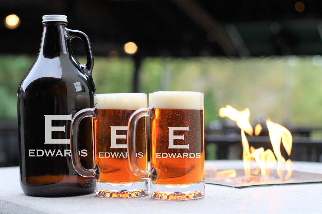 Engraved Growler, Personalized Beer Growler, 64 Oz Growler, Gifts for