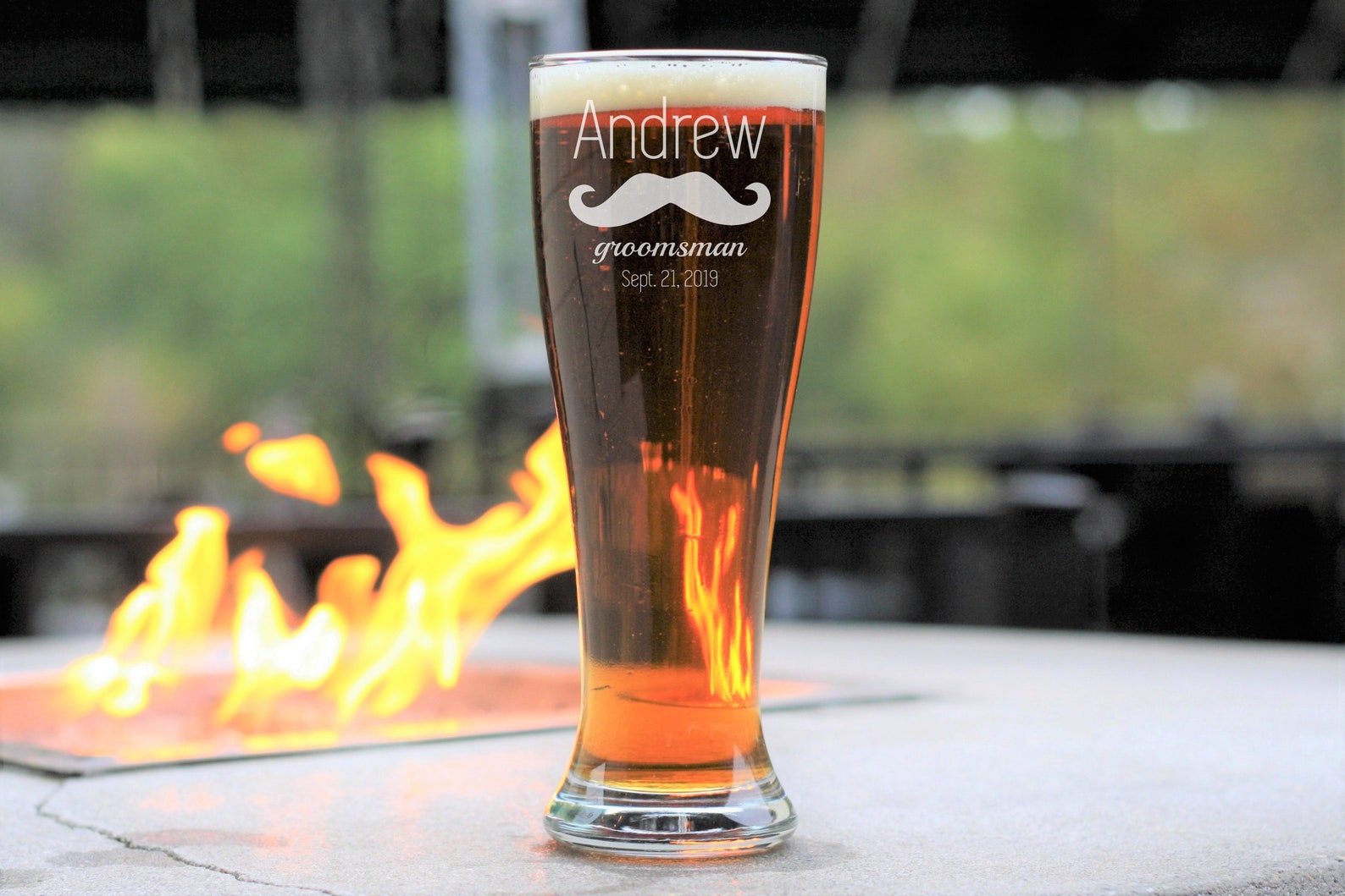 Personalized Beer Glasses Set of 6 Beer Glass Groomsmen Etsy