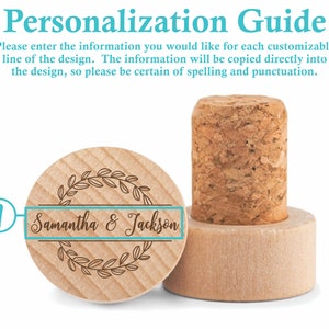 Personalized Wine Bottle Stopper, Personalized Wine Stopper, Custom ...