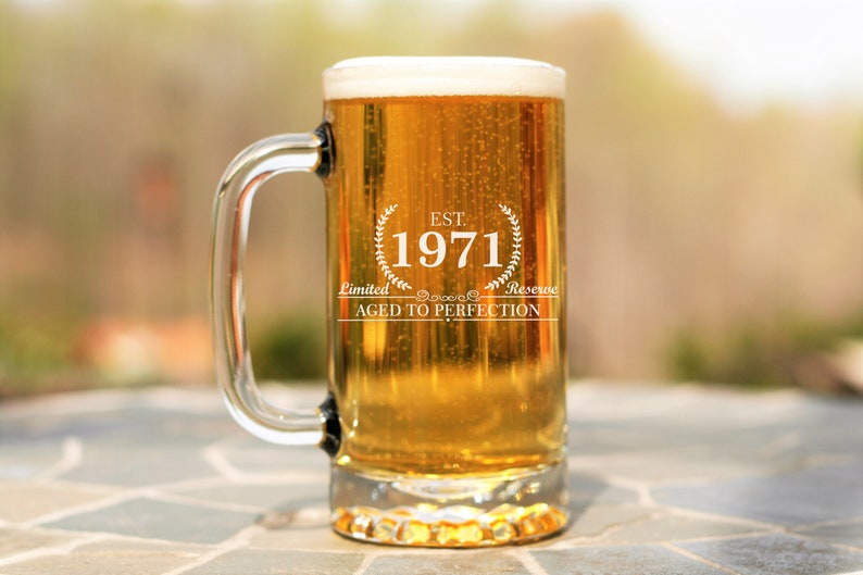 1971 Birthday Gift, Birthday Gift, Established 1971, Beer Mug, Birthday for Him, Birthday Gift Guys, Est 1971, Beer Stein, Beer Gift for Men immagine 5