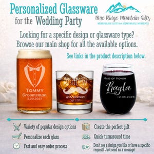 Bridesmaid Champagne Flutes – Personalized Wedding Party Glasses – Custom Bridal Party Gift for Getting Ready bild 10