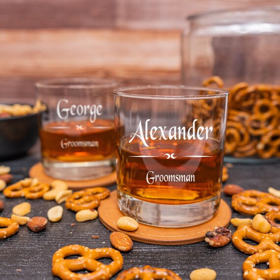 Personalized Bourbon Glasses Personalized Gifts For Couple Engraved Whiskey Glass 01NAMH040624 Personalized Glasses