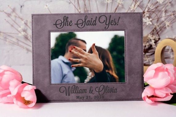Engagement Gift, She Said Yes, Engagement Frame, Finally Engaged, Engagement Keepsake, I Said Yes, He Asked, Proposed, Proposal Present