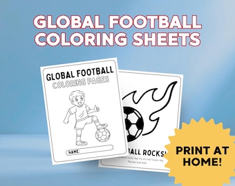 Soccer Coloring Book | 30 Global Football Activity Pages (PDF Download)