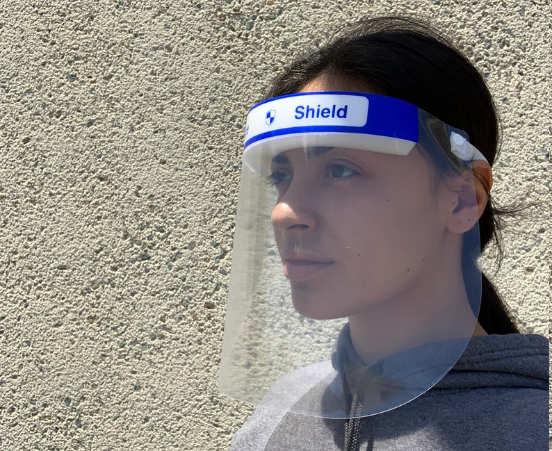 Plastic Face Shield Mask Foam Forehead Protection Elastic Etsy