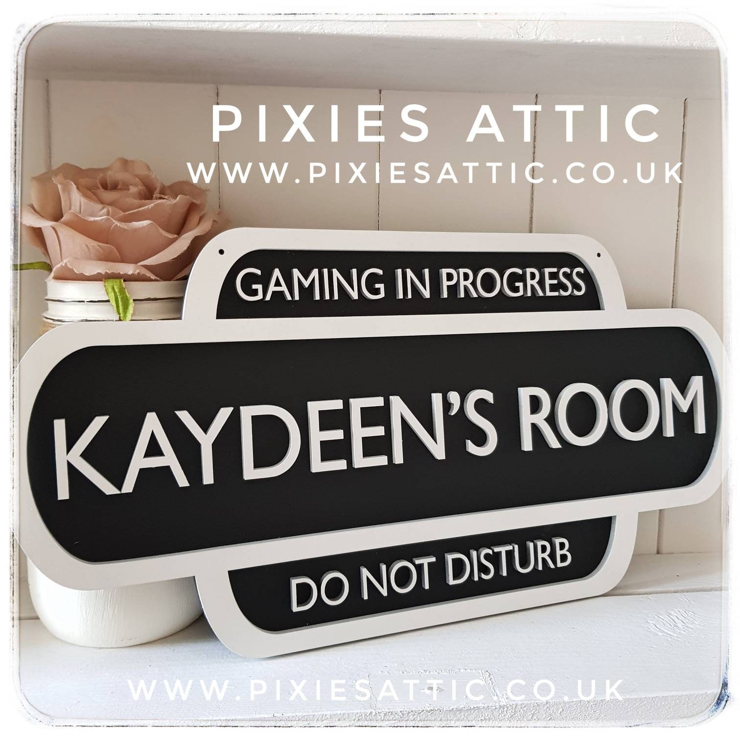 Personalised Gaming Bedroom Door Sign/ Gaming in Progress/ Boy - Etsy