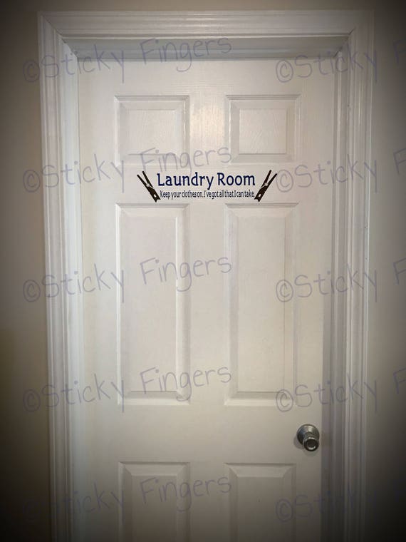 The Avett Brothers Inspired Laundry Room Decal Keep Your Clothes On