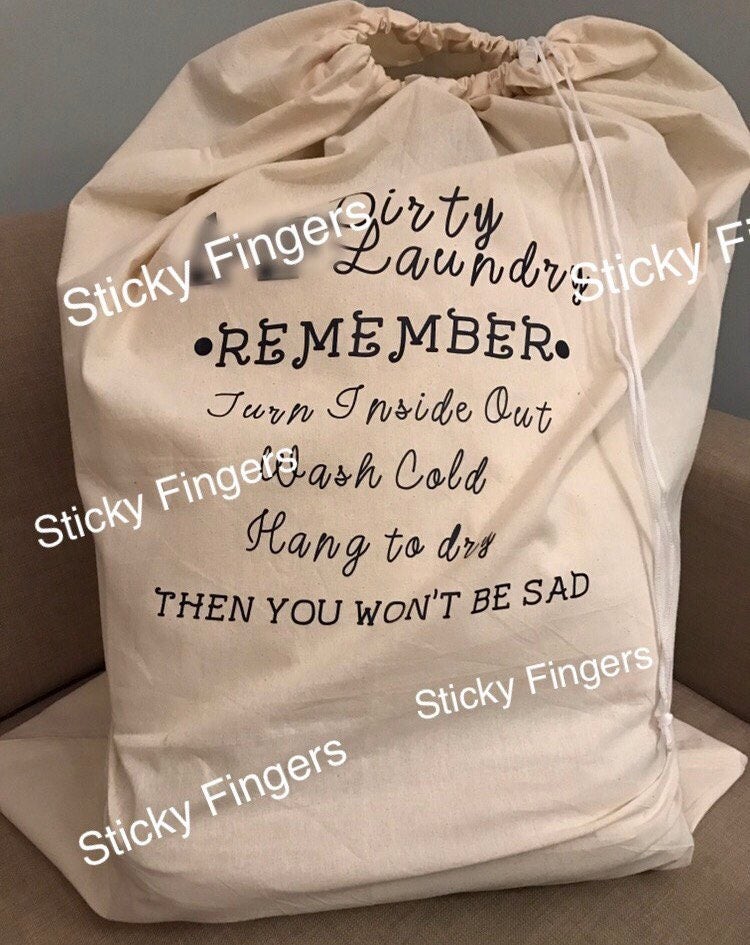 Medium Dirty Laundry Bag Etsy