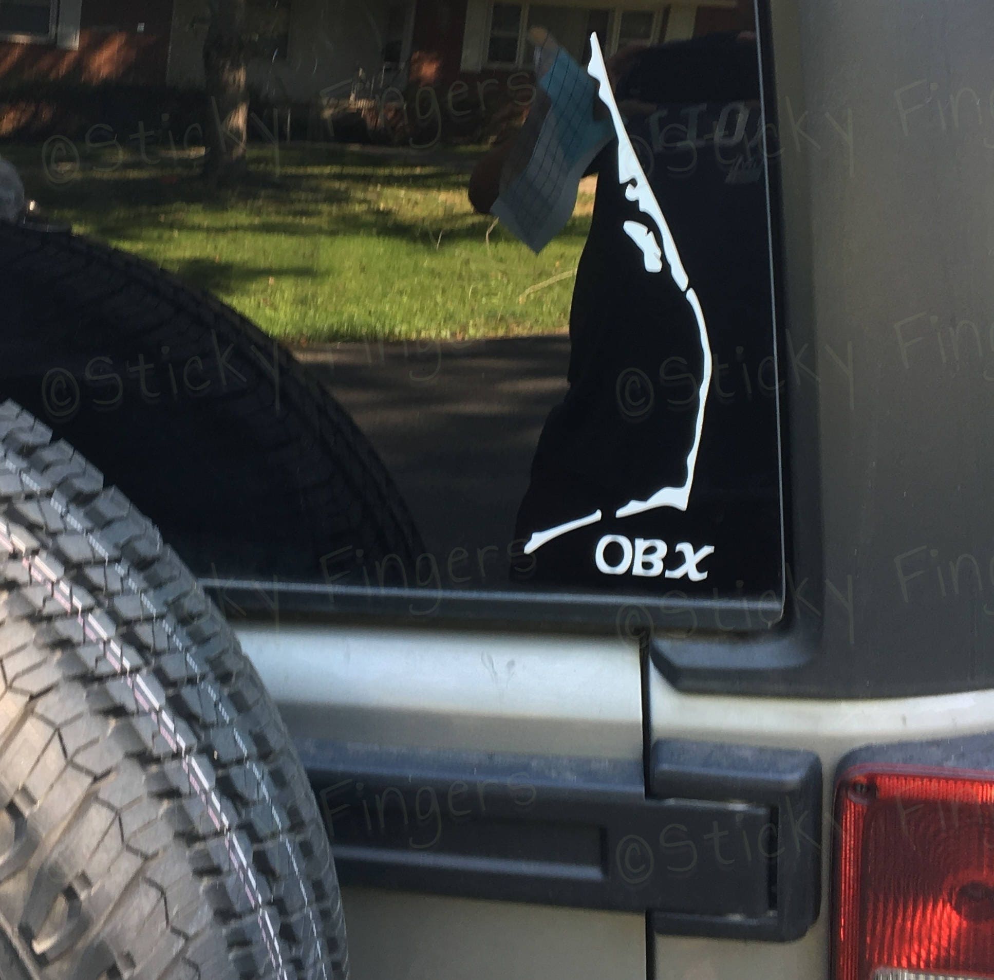 OBX Outer Banks Outline Decal (FREE shipping)