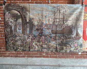 Venice Italy Harbor Tapestry