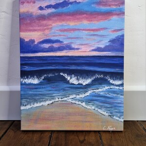 Canvas Print, Beach Sunset, Fine Art Print, Ocean, Sea Shore, Beach