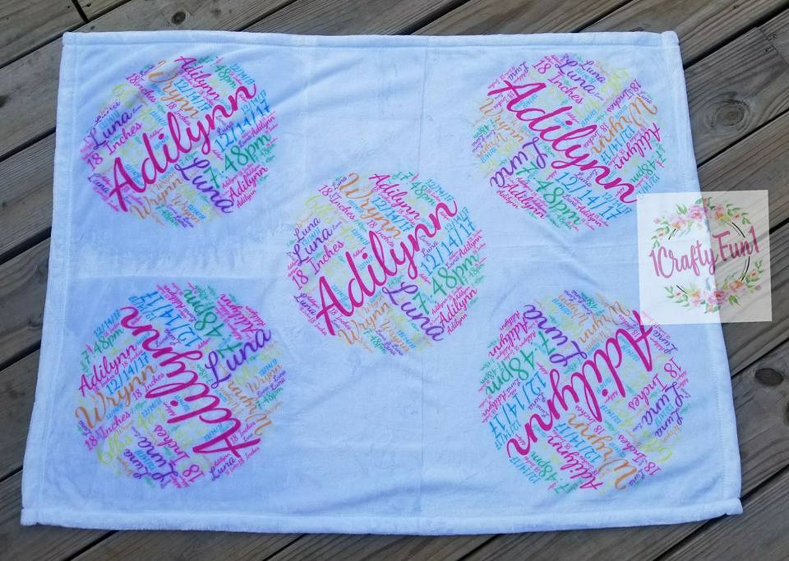 Baby Name Blankets Personalized Baby Blanket Baby Receiving Etsy