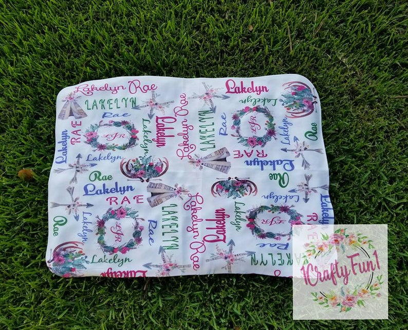 baby name blankets etsy