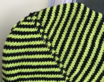 Electric bumblebee tiny stripe triangle scarf