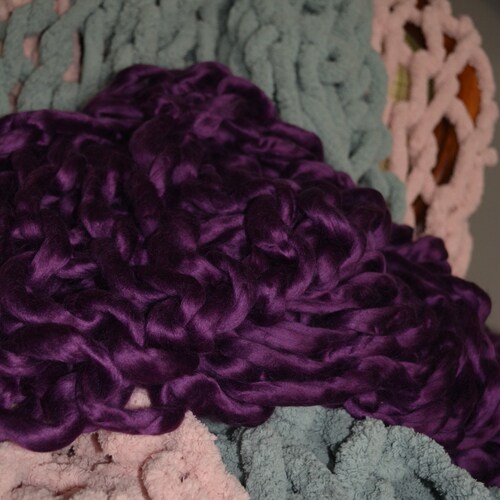 Chunky shops knit throw blanket