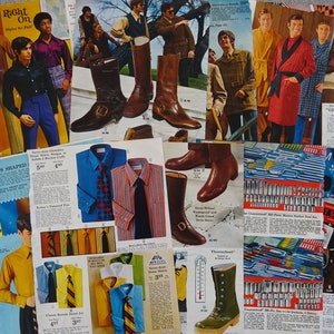 Printable 1970's Catalog / Men Fashion / digital download