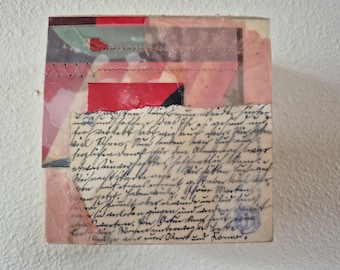 Panel encáustico de notaciones en cera de abejas