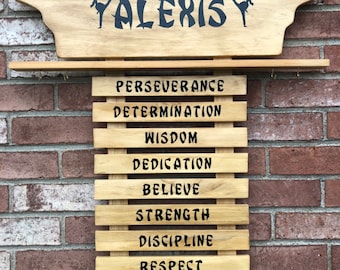 Karate Belt Display Vinyl Motivation Words Stickers  - 1" High Letters-Vinyl Words ONLY