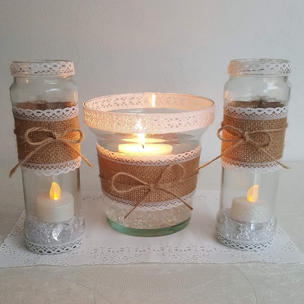 Lace Candle Holder Etsy