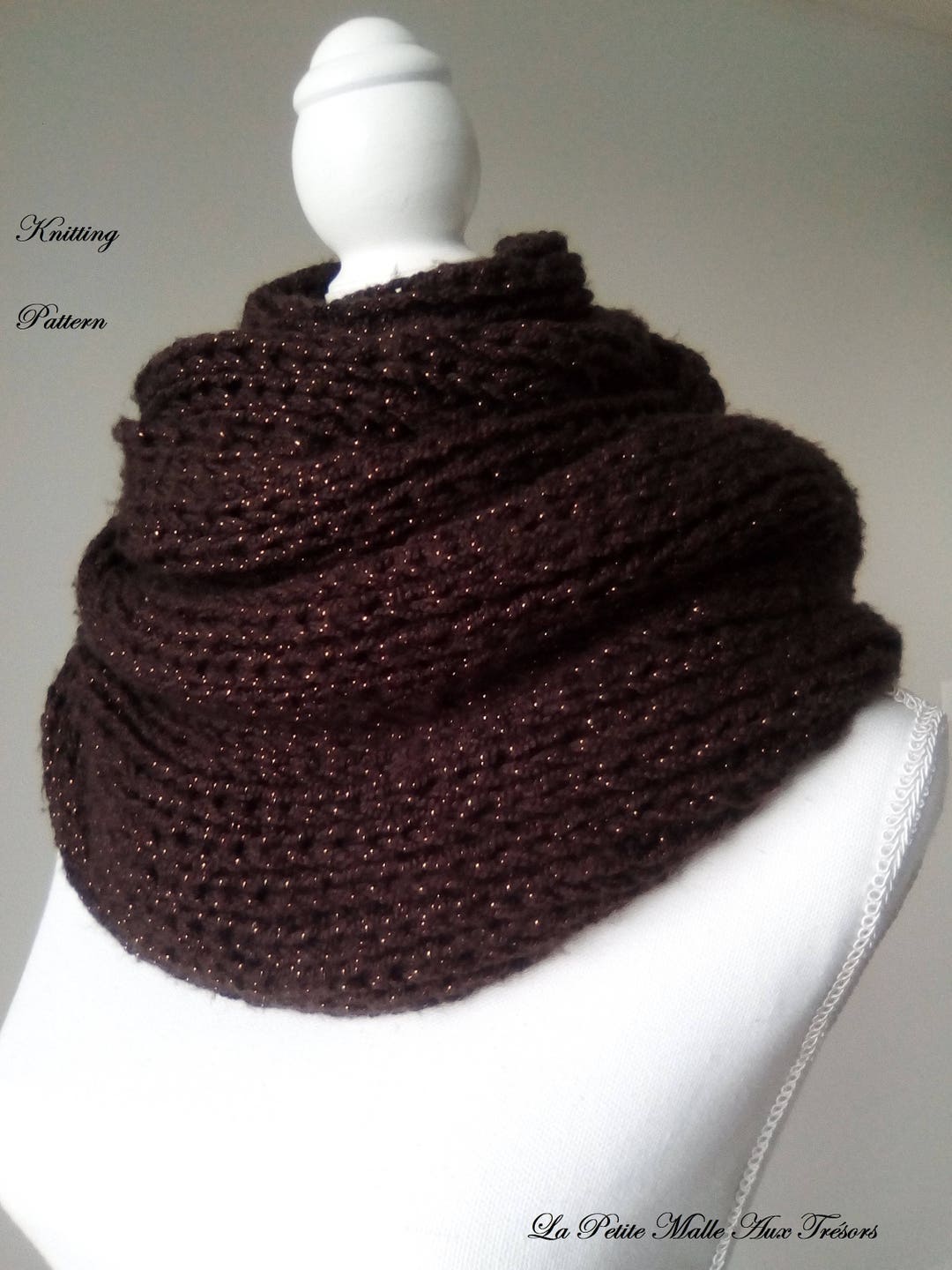 Pdf Knitting Pattern Owner Knitting Circular Scarf Snood Etsy