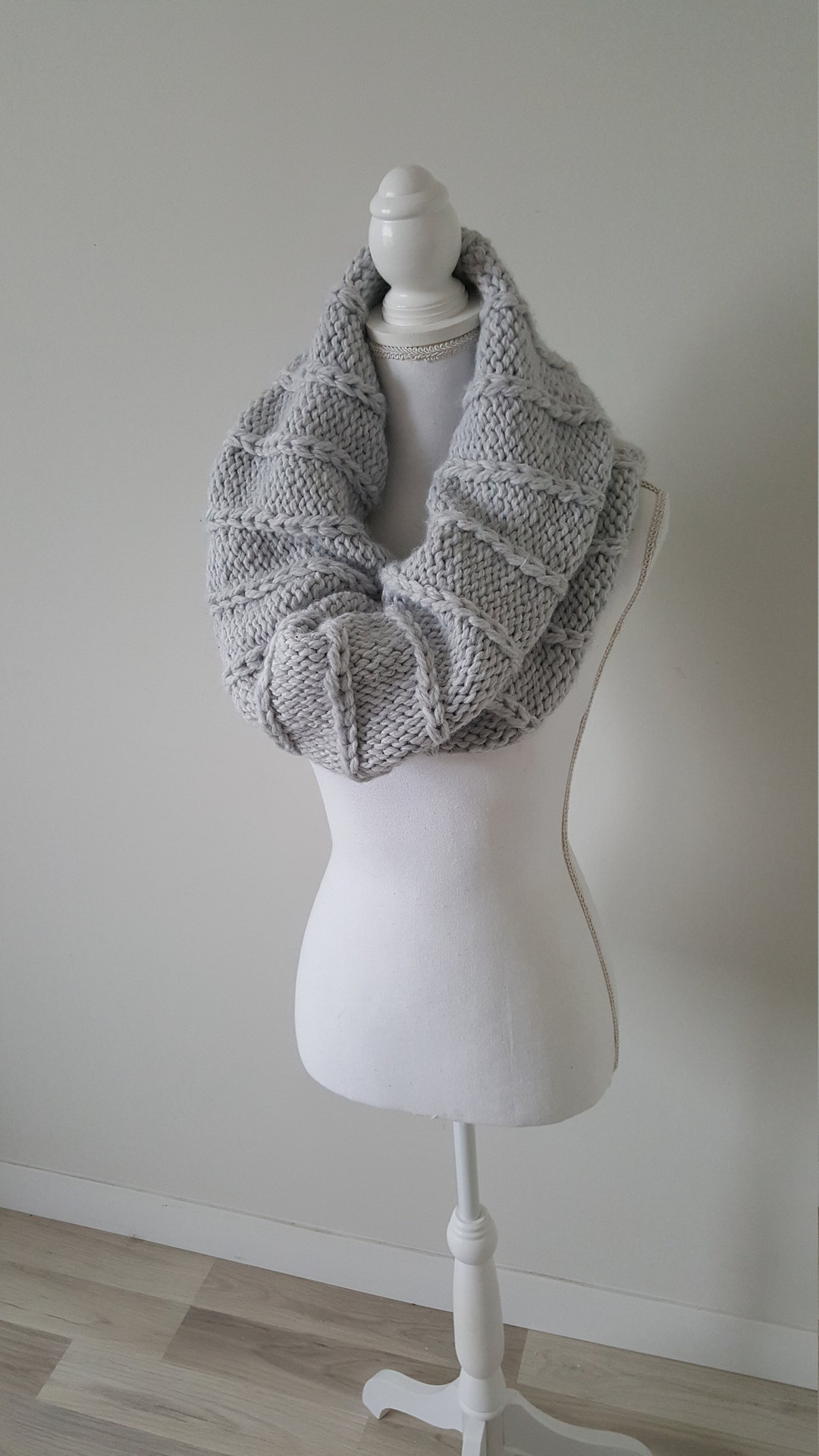 Pdf Knitting Pattern Owner Knitting Circular Scarf Snood Etsy