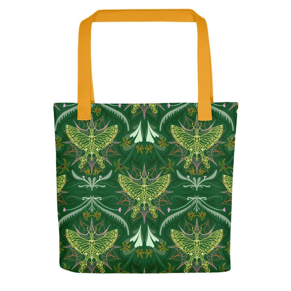 Green butterfly Tote bag