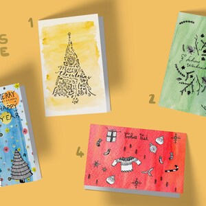 Cartes de voeux XMAS SERIE 2024 - Set