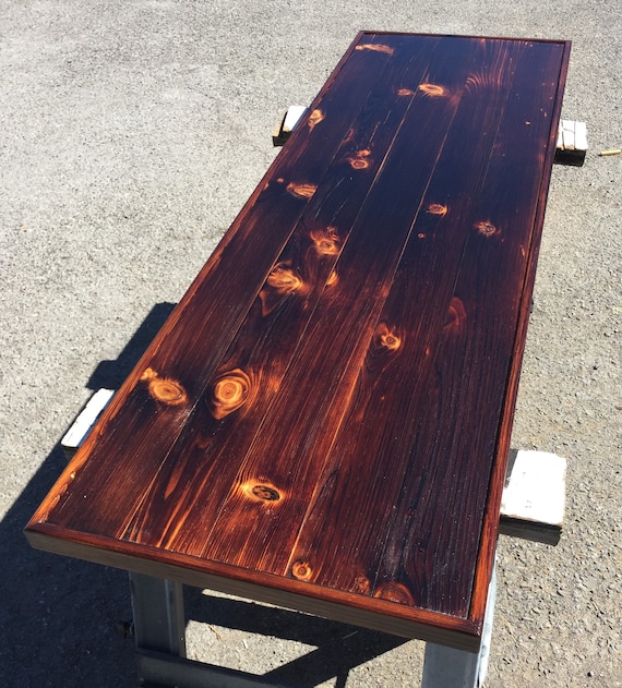 Bar Top Burnt Knotty Pine Etsy UK