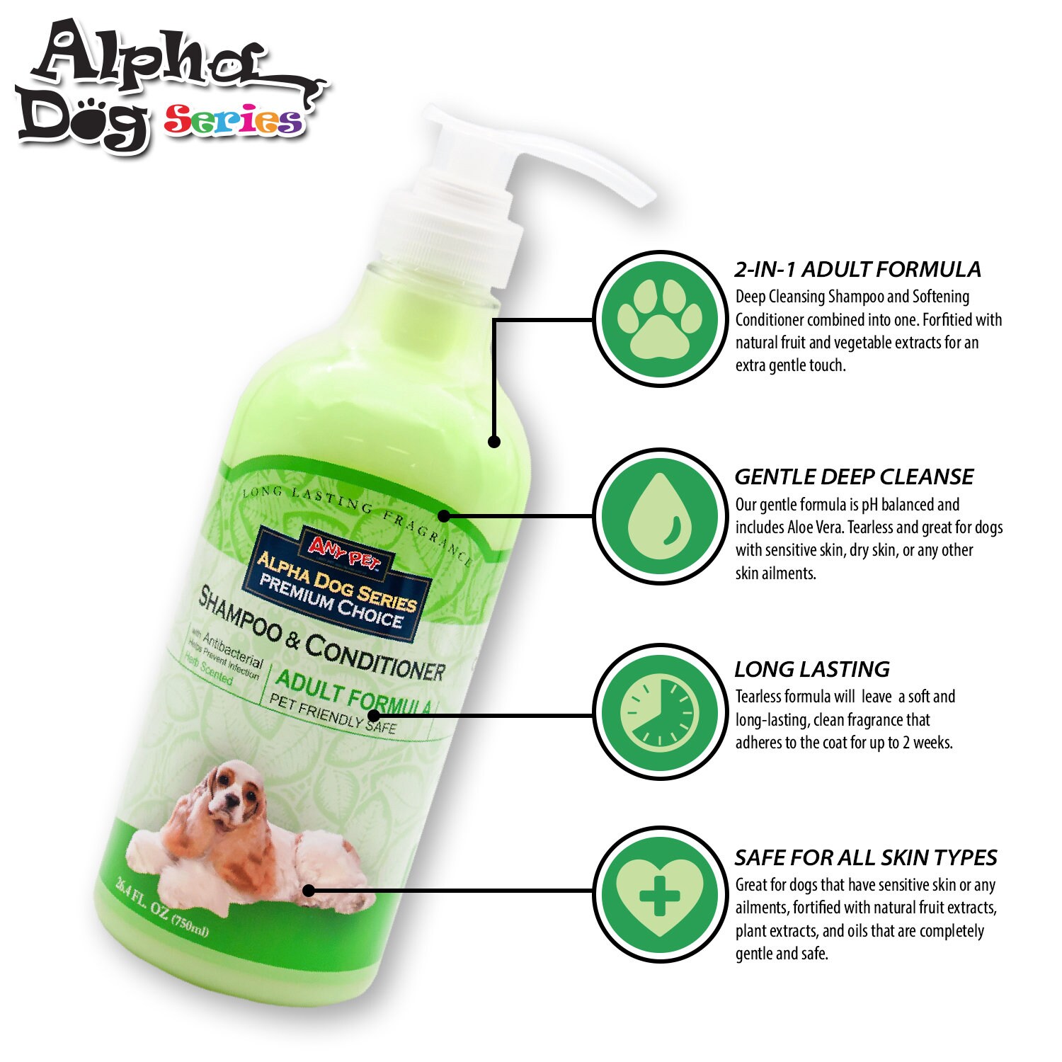 All Stages Natural Dog Shampoo and Conditioner With Aloe Vera Ph Balanced Tear free Moisturizing Dog Shampoo for Sensitive Skin 26.4 Oz Etsy