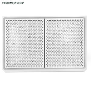 Giant Dog Potty Training Tray - Indoor Pee Pad Holder, Grey