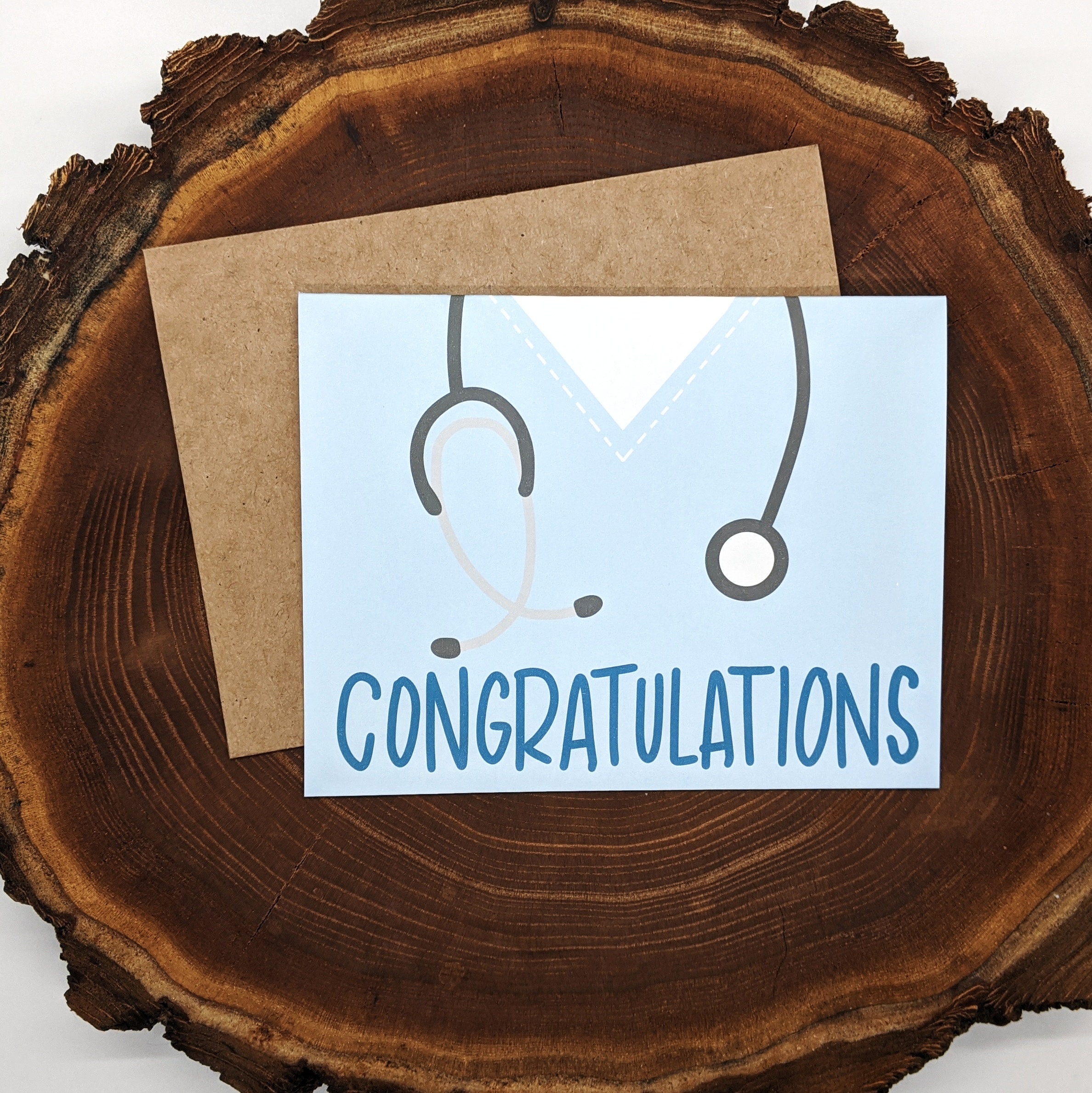 Nursing & Medical School Graduation Card Congratulations Etsy