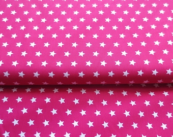 Stoff Sterne - fuchsia  - 9,00 EUR/m - 100% Baumwolle - Patchwork - quilten - Kombistoff - Quality - Sternenstoff - Daisy