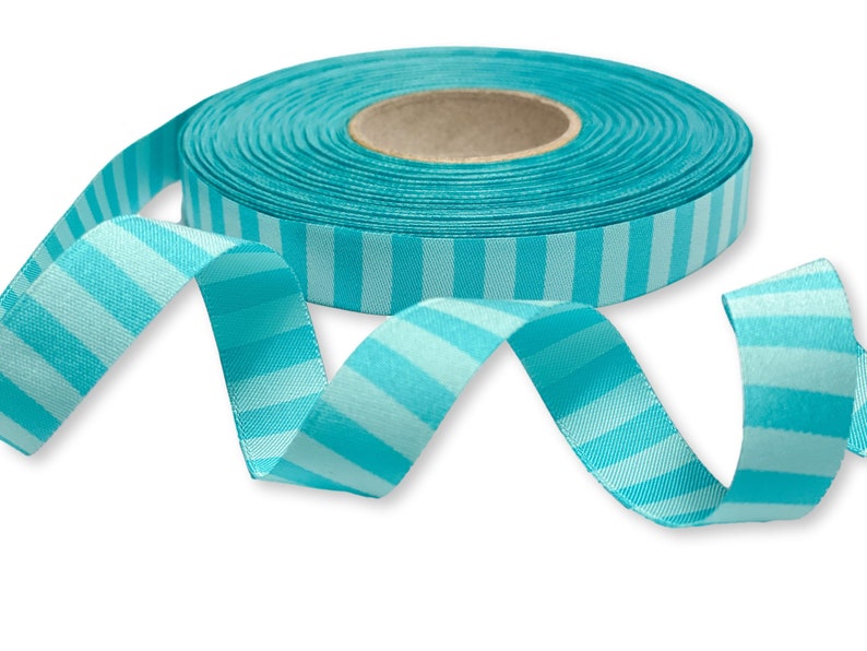 Webband Ringel aqua 3 m 1,50 Eur/m farbenmix 15 mm image 1