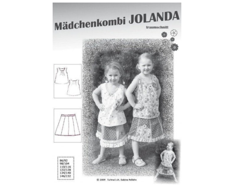 Jolanda Papierschnittmuster Mädchenkombi image 1