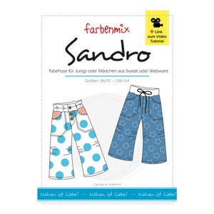 Sandro - Tobehose - Papierschnittmuster - farbenmix