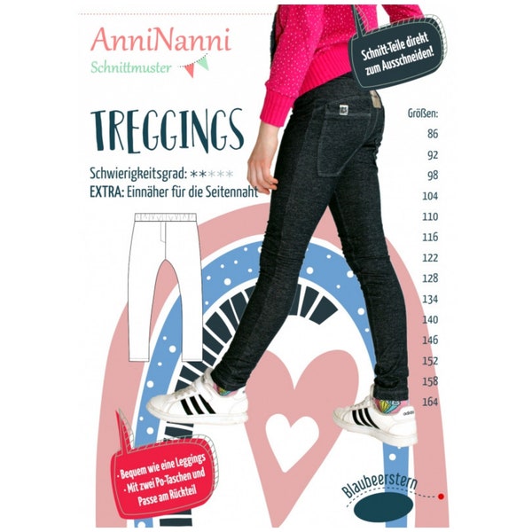 Treggings von AnniNanni - Papierschnittmuster - Hose