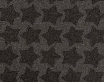 Nano-Softshell Sterne - 20,00 EUR/m - schwarz - Ton in Ton - Staaars - farbenmix - Swafing