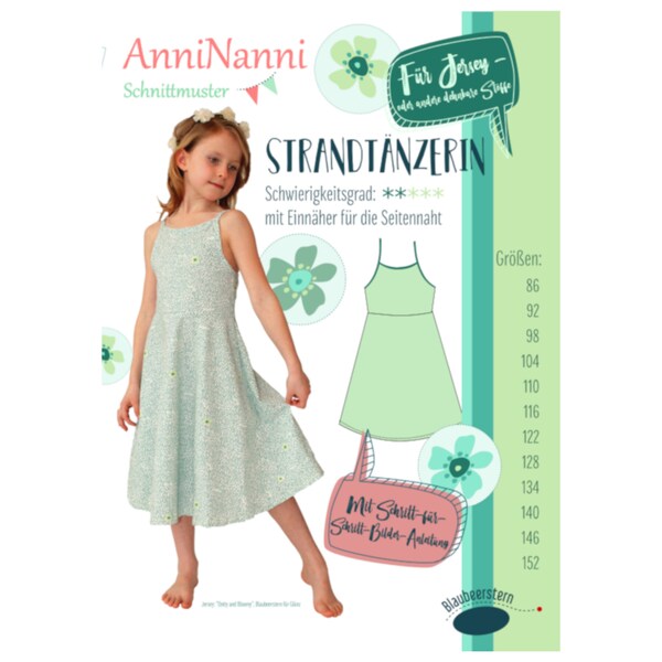 Kleid Strandtänzerin von AnniNanni - Papierschnittmuster