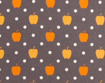 Stoff Äpfel - braun - 10,00 Eur/m - 100% Baumwolle - Patchwork - Herbst - Apfel - Werner - Swafing