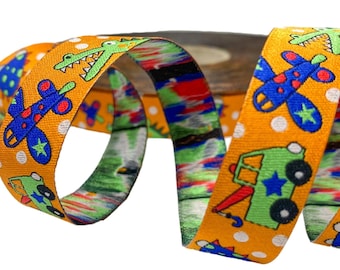 Webband Krokodil - 3m - 1,80 Eur/m - orange - Boy's only - Janeas World