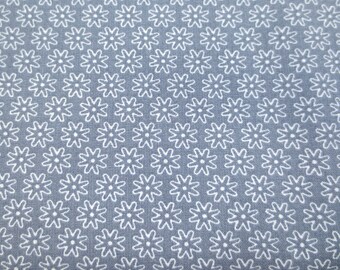 Stoff Blume grau - 9,00 EUR/m - Baumwolle - Patchwork